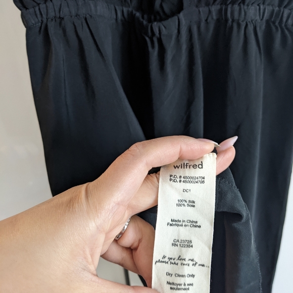 Aritzia Wilfred Victoire open back silk dress, xxs - Picture 7 of 7